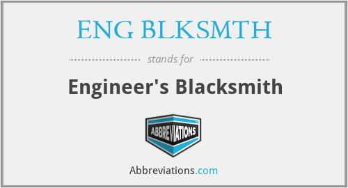 ENG BLKSMTH - Engineer's Blacksmith